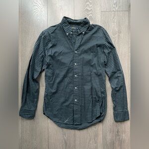 Polo by Ralph Lauren Men's Dark Blue Plaid Shirt Medium M